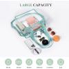 imageBAGAIL Clear bags Stadium Approved Clear Tote Bag with Zipper Closure Crossbody Messenger Shoulder Bag with Adjustable StrapDusty Blue
