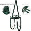 imageBAGAIL Clear bags Stadium Approved Clear Tote Bag with Zipper Closure Crossbody Messenger Shoulder Bag with Adjustable StrapGreen
