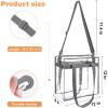 imageBAGAIL Clear bags Stadium Approved Clear Tote Bag with Zipper Closure Crossbody Messenger Shoulder Bag with Adjustable StrapGrey