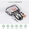 imageBAGAIL Clear bags Stadium Approved Clear Tote Bag with Zipper Closure Crossbody Messenger Shoulder Bag with Adjustable StrapRetro Wave