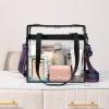 imageBAGAIL Clear bags Stadium Approved Clear Tote Bag with Zipper Closure Crossbody Messenger Shoulder Bag with Adjustable StrapRetro Wave