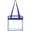 imageBAGAIL Clear bags Stadium Approved Clear Tote Bag with Zipper Closure Crossbody Messenger Shoulder Bag with Adjustable StrapRoyal Blue