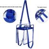 imageBAGAIL Clear bags Stadium Approved Clear Tote Bag with Zipper Closure Crossbody Messenger Shoulder Bag with Adjustable StrapRoyal Blue