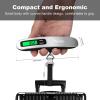 imageBAGAIL Digital Luggage Scale 110lbs Hanging Baggage Scale with Backlit LCD Display Portable Suitcase Weighing Scale Travel Luggage Weight Scale with Hook Strong Straps for TravelersSilver