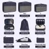 imageBAGAIL 8 Set9 Set Packing Cubes Luggage Packing Organizer for Travel Suitcase Packing Bags for Travel AccessoriesIndigo Dot