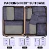 imageBAGAIL 8 Set9 Set Packing Cubes Luggage Packing Organizer for Travel Suitcase Packing Bags for Travel AccessoriesIndigo Dot
