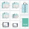 imageBAGAIL 8 Set9 Set Packing Cubes Luggage Packing Organizer for Travel Suitcase Packing Bags for Travel AccessoriesLeaf