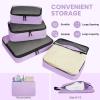 imageBAGAIL 8 Set9 Set Packing Cubes Luggage Packing Organizer for Travel Suitcase Packing Bags for Travel AccessoriesLight Purple