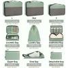 imageBAGAIL 8 Set9 Set Packing Cubes Luggage Packing Organizer for Travel Suitcase Packing Bags for Travel AccessoriesMatcha Green