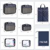 imageBAGAIL 8 Set9 Set Packing Cubes Luggage Packing Organizer for Travel Suitcase Packing Bags for Travel AccessoriesNavy Dot