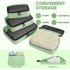 imageBAGAIL 8 Set9 Set Packing Cubes Luggage Packing Organizer for Travel Suitcase Packing Bags for Travel AccessoriesPistachio Green