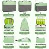 imageBAGAIL 8 Set9 Set Packing Cubes Luggage Packing Organizer for Travel Suitcase Packing Bags for Travel AccessoriesPistachio Green