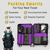 imageBAGAIL 8 Set9 Set Packing Cubes Luggage Packing Organizer for Travel Suitcase Packing Bags for Travel AccessoriesPurple