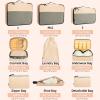 imageBAGAIL 8 Set9 Set Packing Cubes Luggage Packing Organizer for Travel Suitcase Packing Bags for Travel AccessoriesSunset Yellow