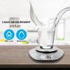 imageBAGAIL BASICS Electronic Kitchen Scale Premium Large Display Backing Scale Wet and Dry Food Weighing Scale with Stainless Steel Mixing Bowl  5kgSilverBowl
