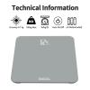 imageBAGAIL Bathroom Scale Digital Weighing Scale with High Precision Sensors and Tempered Glass Ultra Slim Stepon Technology ShineThrough Display  15Yr Guarantee BlackGrey Bathroom Scale
