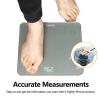 imageBAGAIL Bathroom Scale Digital Weighing Scale with High Precision Sensors and Tempered Glass Ultra Slim Stepon Technology ShineThrough Display  15Yr Guarantee BlackGrey Bathroom Scale