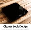 imageBAGAIL Bathroom Scale Digital Weighing Scale with High Precision Sensors and Tempered Glass Ultra Slim Stepon Technology ShineThrough Display  15Yr Guarantee BlackBlack Bathroom Scale