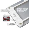 imageBAGAIL Bathroom Scale Digital Weighing Scale with High Precision Sensors and Tempered Glass Ultra Slim Stepon Technology ShineThrough Display  15Yr Guarantee BlackGrey Bathroom Scale