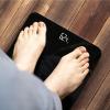 imageBAGAIL Bathroom Scale Digital Weighing Scale with High Precision Sensors and Tempered Glass Ultra Slim Stepon Technology ShineThrough Display  15Yr Guarantee BlackBlack Bathroom Scale