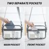 imageBAGAIL Clear Bag Stadium Approved Crossbody Shoulder Messenger Clear Purse with Adjustable Strap01Grey