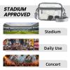 imageBAGAIL Clear Bag Stadium Approved Crossbody Shoulder Messenger Clear Purse with Adjustable Strap01Grey