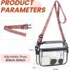 imageBAGAIL Clear Bag Stadium Approved Crossbody Shoulder Messenger Clear Purse with Adjustable Strap01ethnic Arrow