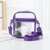 imageBAGAIL Clear Bag Stadium Approved Crossbody Shoulder Messenger Clear Purse with Adjustable Strap02purple