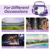 imageBAGAIL Clear Bag Stadium Approved Crossbody Shoulder Messenger Clear Purse with Adjustable Strap02purple
