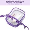 imageBAGAIL Clear Bag Stadium Approved Crossbody Shoulder Messenger Clear Purse with Adjustable Strap02purple