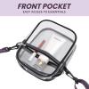 imageBAGAIL Clear Bag Stadium Approved Crossbody Shoulder Messenger Clear Purse with Adjustable Strap02retro Wave