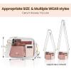 imageBAGAIL Clear Bag Stadium Approved Crossbody Shoulder Messenger Clear Purse with Adjustable StrapWhite