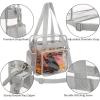 imageBAGAIL Clear Bag Stadium Approved Tote Bag with Front Pocket and Adjustable Shoulder Strap