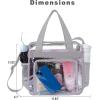 imageBAGAIL Clear Bag Stadium Approved Tote Bag with Front Pocket and Adjustable Shoulder Strap