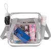 imageBAGAIL Clear Bag Stadium Approved Tote Bag with Front Pocket and Adjustable Shoulder Strap