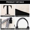 imageBAGAIL Initial Canvas Tote Bag Personalized Birthday Gifts for Women Beach Bag for Teacher Friends Mom WeddingBest Grandma Ever