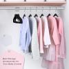 imageBAGAIL Kids Velvet Hangers 11 Inches Childrens Clothes Hangers NonSlip Baby Hangers for InfantToddler Ivory50packBlack