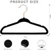 imageBAGAIL Kids Velvet Hangers 11 Inches Childrens Clothes Hangers NonSlip Baby Hangers for InfantToddler Ivory50packBlackRose Gold