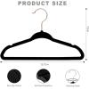 imageBAGAIL Kids Velvet Hangers 11 Inches Childrens Clothes Hangers NonSlip Baby Hangers for InfantToddler Ivory50packBlackRose Gold