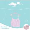 imageBAGAIL Kids Velvet Hangers 11 Inches Childrens Clothes Hangers NonSlip Baby Hangers for InfantToddler Ivory50packBlush Pink