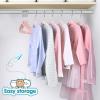 imageBAGAIL Kids Velvet Hangers 11 Inches Childrens Clothes Hangers NonSlip Baby Hangers for InfantToddler Ivory50packBlush Pink