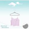 imageBAGAIL Kids Velvet Hangers 11 Inches Childrens Clothes Hangers NonSlip Baby Hangers for InfantToddler Ivory50packGray