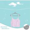imageBAGAIL Kids Velvet Hangers 11 Inches Childrens Clothes Hangers NonSlip Baby Hangers for InfantToddler Ivory50packGreyRose Gold