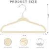 imageBAGAIL Kids Velvet Hangers 11 Inches Childrens Clothes Hangers NonSlip Baby Hangers for InfantToddler Ivory50packIvory