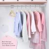 imageBAGAIL Kids Velvet Hangers 11 Inches Childrens Clothes Hangers NonSlip Baby Hangers for InfantToddler Ivory50packIvory
