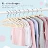 imageBAGAIL Kids Velvet Hangers 11 Inches Childrens Clothes Hangers NonSlip Baby Hangers for InfantToddler Ivory50packIvory