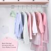 imageBAGAIL Kids Velvet Hangers 11 Inches Childrens Clothes Hangers NonSlip Baby Hangers for InfantToddler Ivory50packLimecream