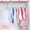 imageBAGAIL Kids Velvet Hangers 11 Inches Childrens Clothes Hangers NonSlip Baby Hangers for InfantToddler Ivory50packMint