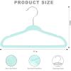 imageBAGAIL Kids Velvet Hangers 11 Inches Childrens Clothes Hangers NonSlip Baby Hangers for InfantToddler Ivory50packMint