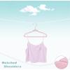 imageBAGAIL Kids Velvet Hangers 11 Inches Childrens Clothes Hangers NonSlip Baby Hangers for InfantToddler Ivory50packPink